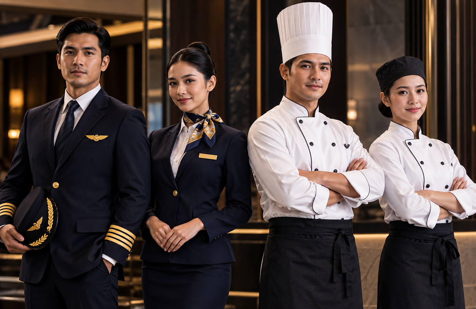 Professional corporate attire and coordinated business suits