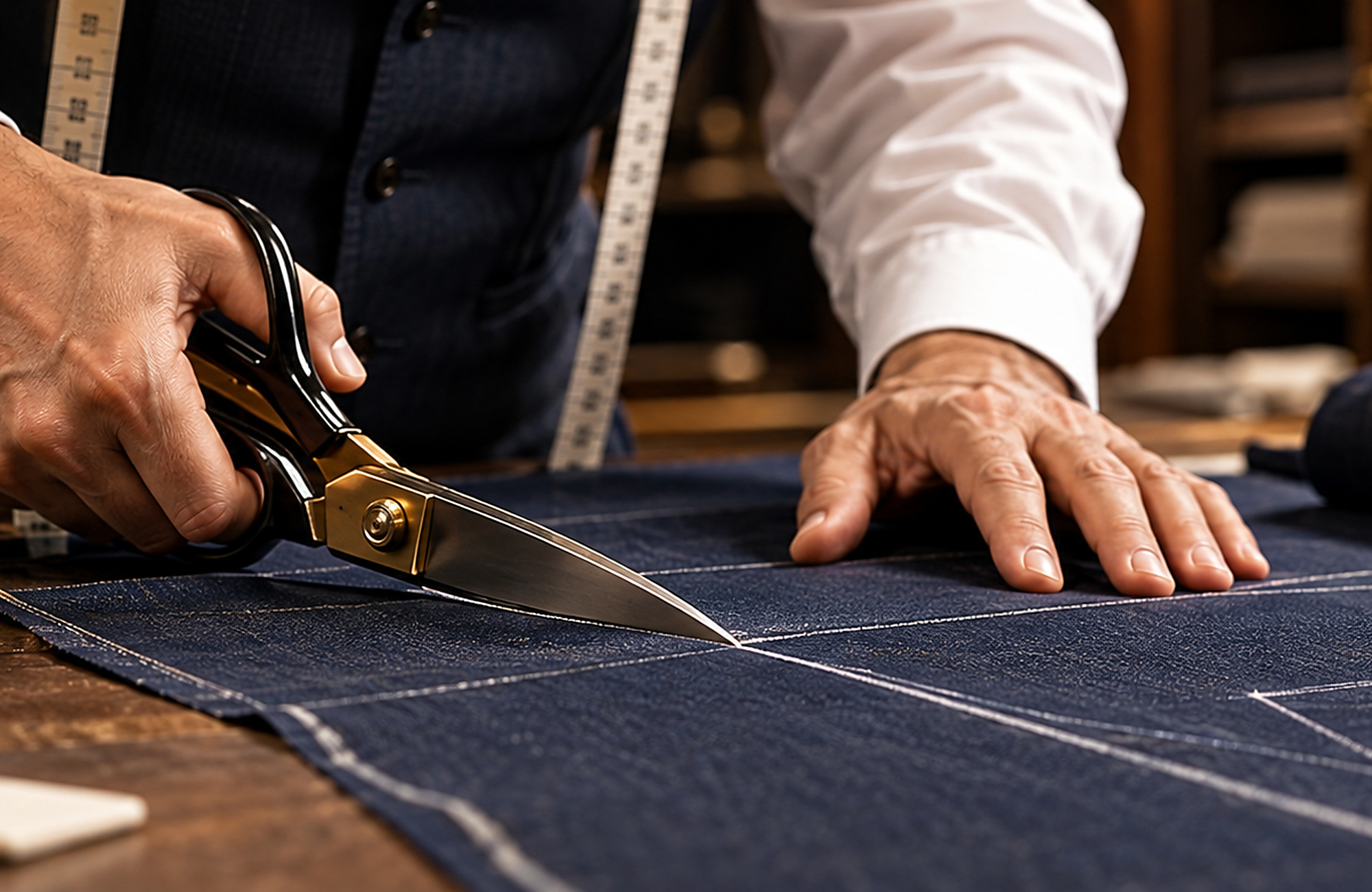 Garment alteration and repair by a professional tailor