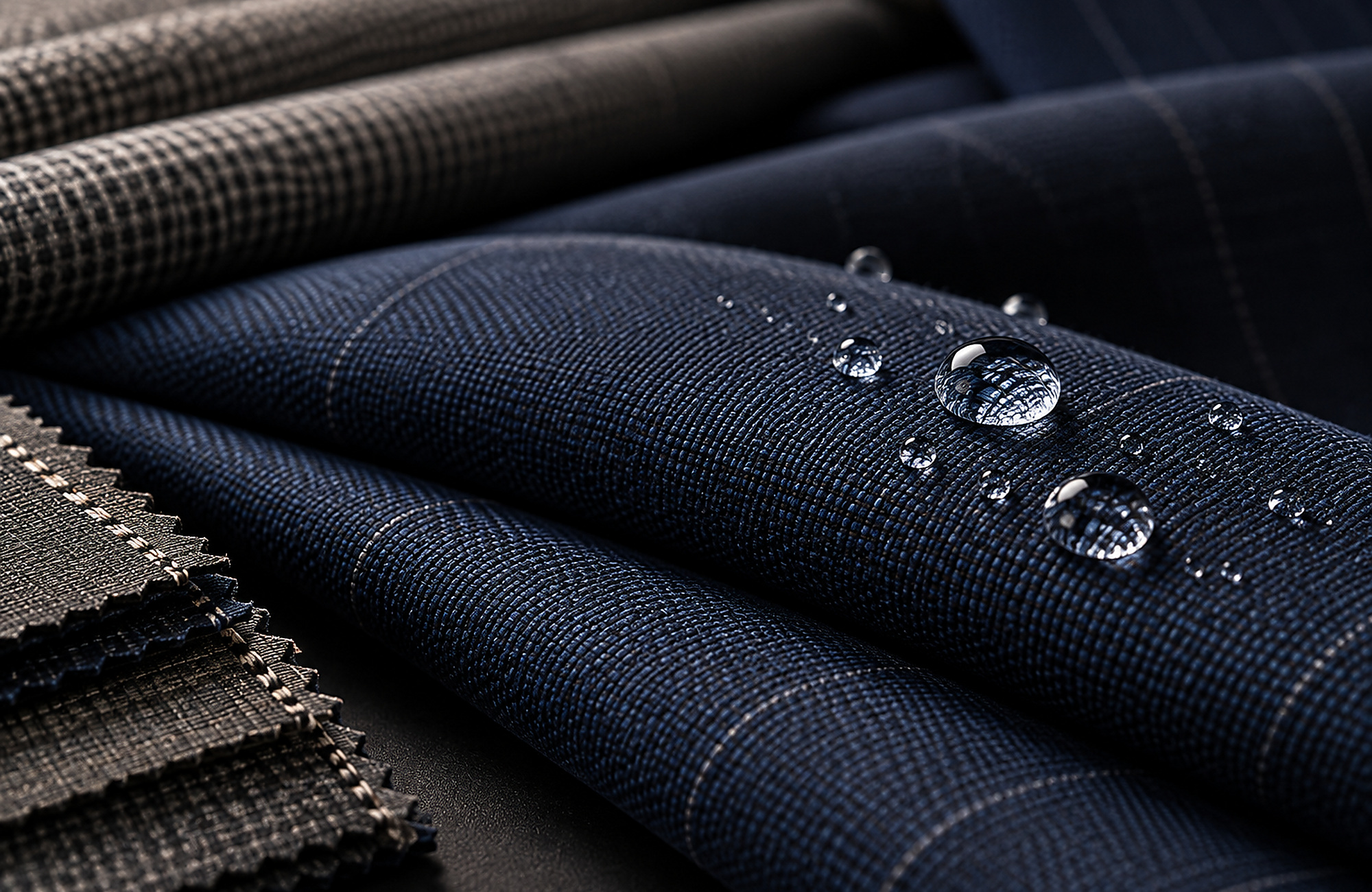 Performance fabrics selected for comfort and easy-care clothing